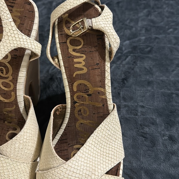 Sam Edelman Corbin Snake Print  Platform Shoes - Picture 4 of 6